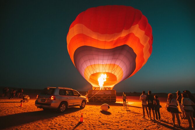 Sunrise Hot Air Balloon Ride with Breakfast & Desert Safari Adventure