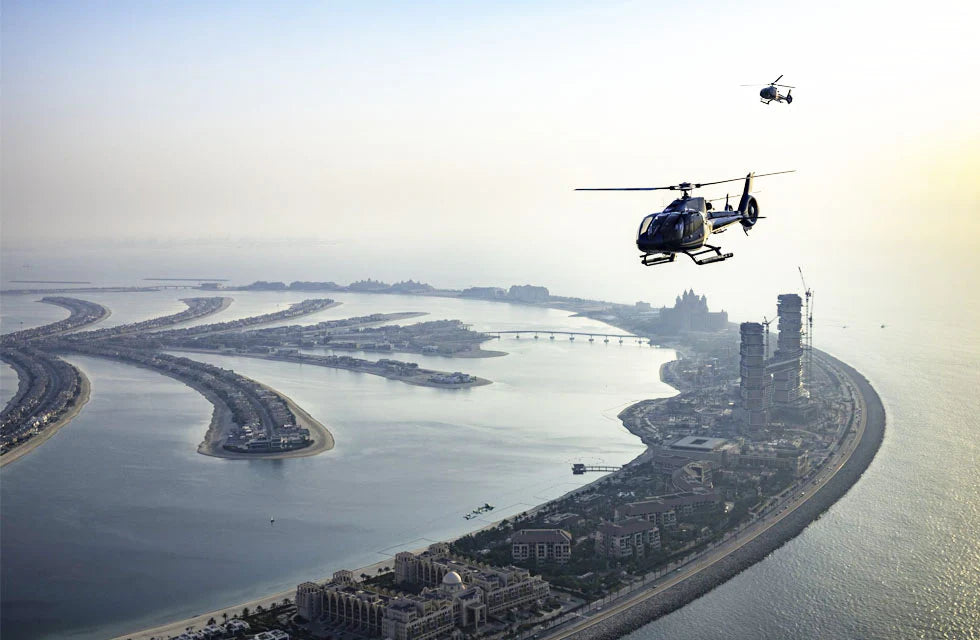 12-Minute Private Helicopter Tour – Palm Jumeirah Adventure for Six