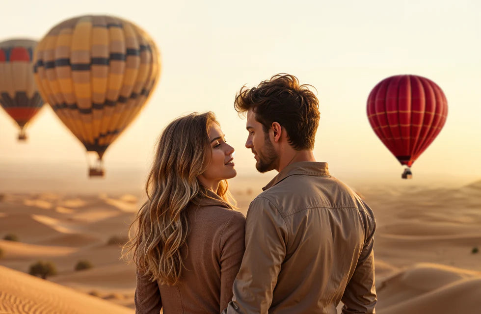 Scenic Hot Air Balloon Ride for Two Over the Dubai Desert